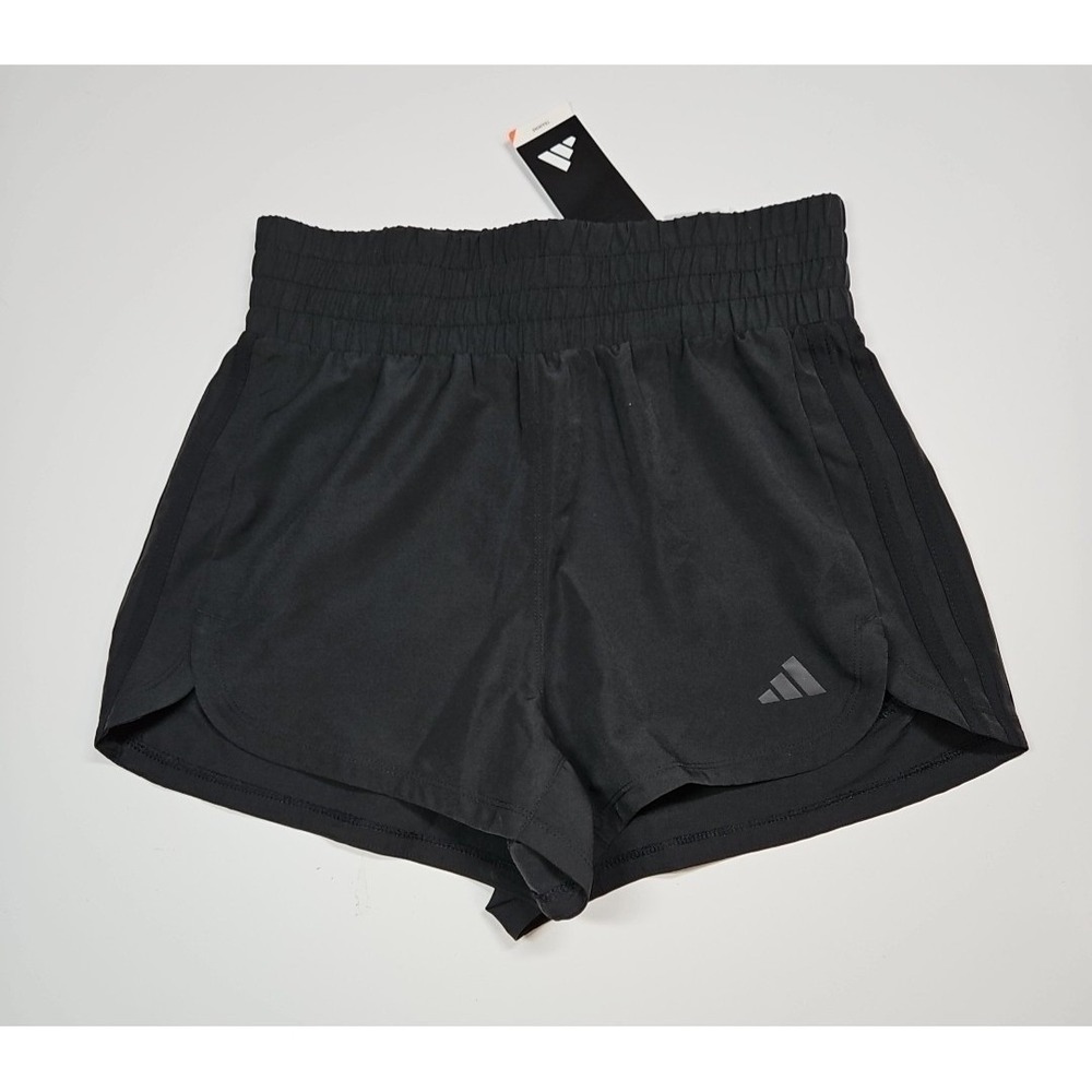 Adidas Womens Black AeroReady Pacer 3" High Rise Running Shorts Size XS NWT